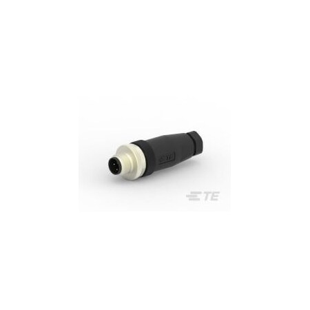 Te Connectivity M12 MALE STRAIGHT A CODE 3P PG7 GOLD T4111001031-000